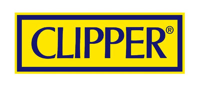 Clipper logo with yellow background and blue border