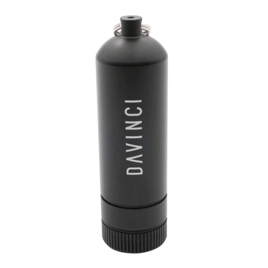 Black can with a davicni logo on a white background