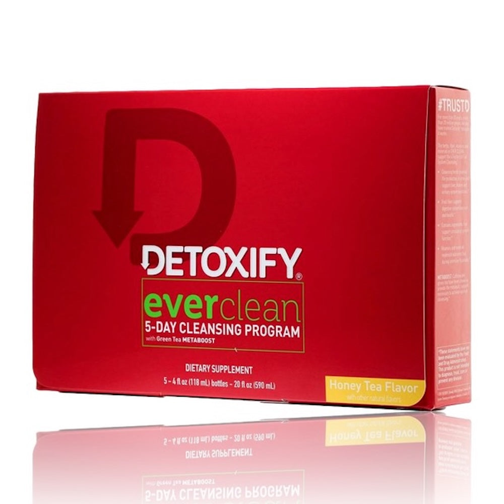 Red box of Detoxify Everclean 5-Day Cleansing Program on a white background