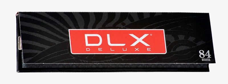 DLX Deluxe packaging with red and white logo on a black background