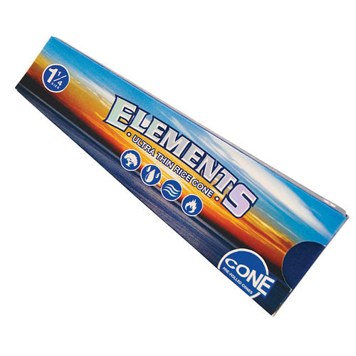 elements prerolled cones 6 pack rice paper - shell shock