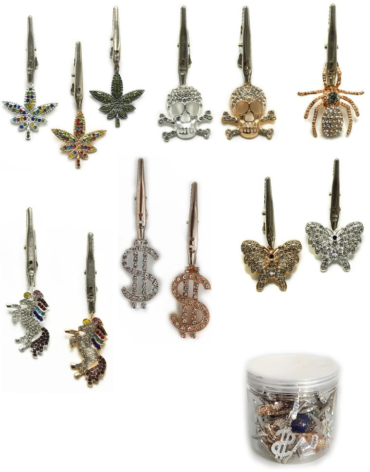 fancy beaded roach clip - Shell Shock  