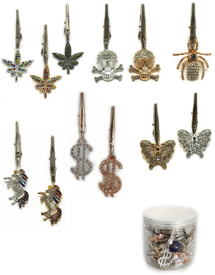 fancy beaded roach clip - Shell Shock  