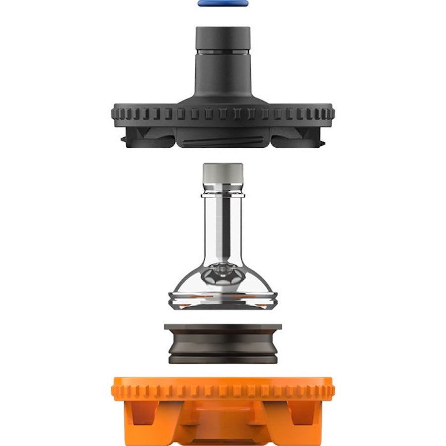 volcano hybrid filling chamber parts on white backround