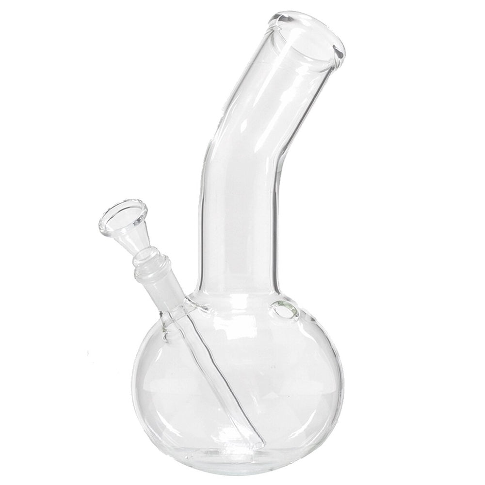 glass water pipe on white backround