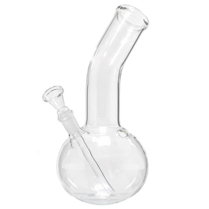 glass water pipe on white backround