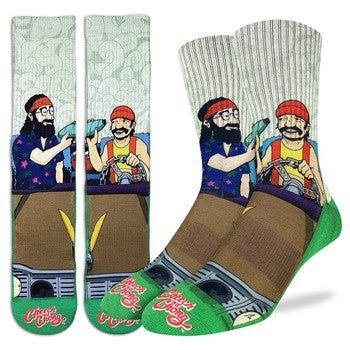 good luck socks cheech and chong pass the blunt - shell shock