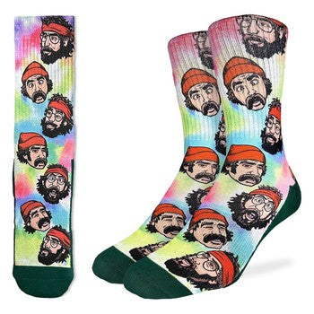 good luck socks cheech and chong tie dye - shell shock