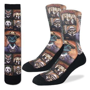 good luck socks animal mugshots - shell shock