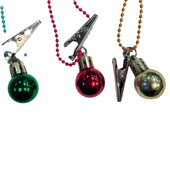 holiday ball christmas roach clip - shell shock