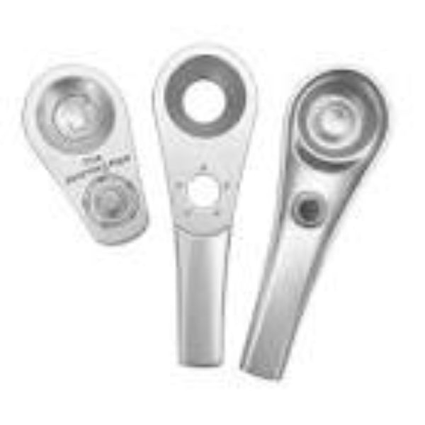 metal pieces  on a white background