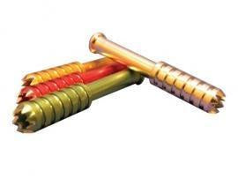 Set of colorful metal one hitter pipe on a white background