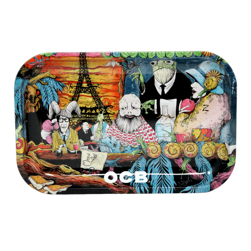 ocb rolling tray cafe culture - shell shock