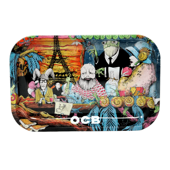 ocb rolling tray cafe culture - shell shock