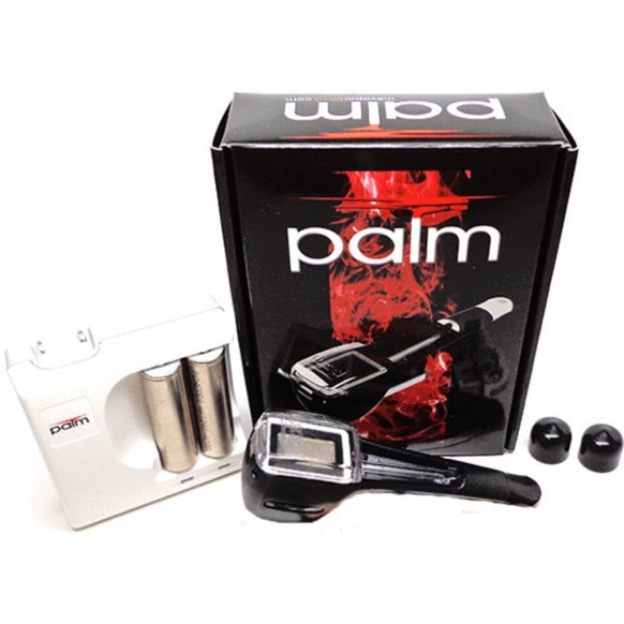Palm smoking product set with packaging on a white background