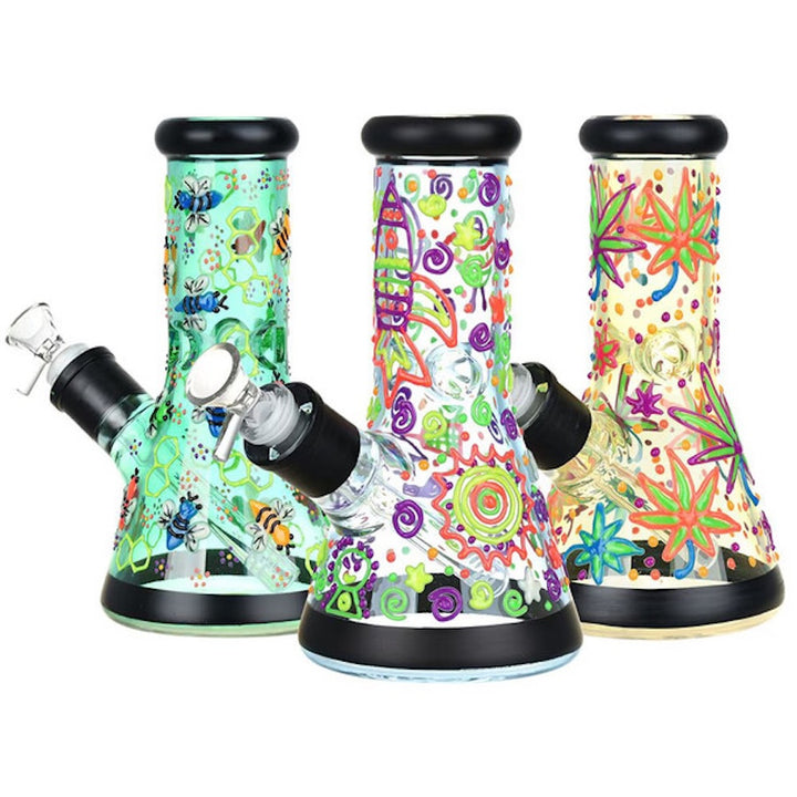 Phantasmagoric 8" beaker water bong - Shell Shock  