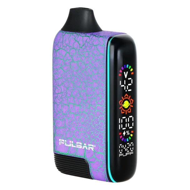 pulsar dl auto draw vape crackle series purple