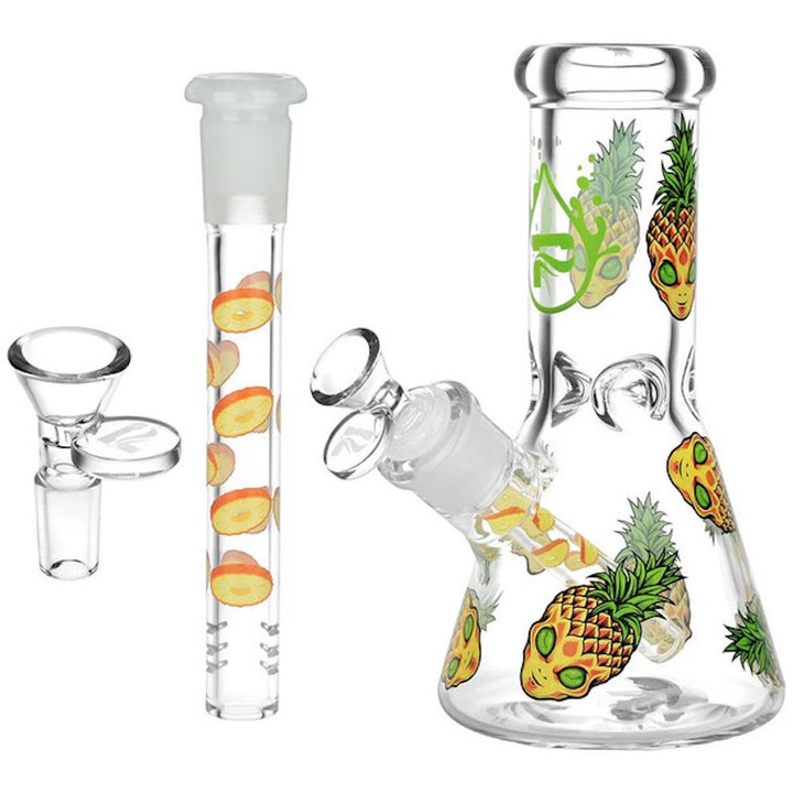 Pulsar Beaker bong PineAlien 8 inches - Shell Shock