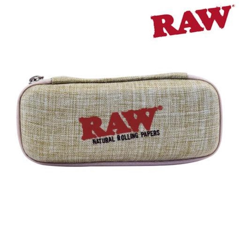 Textured case with 'RAW' branding on a white background