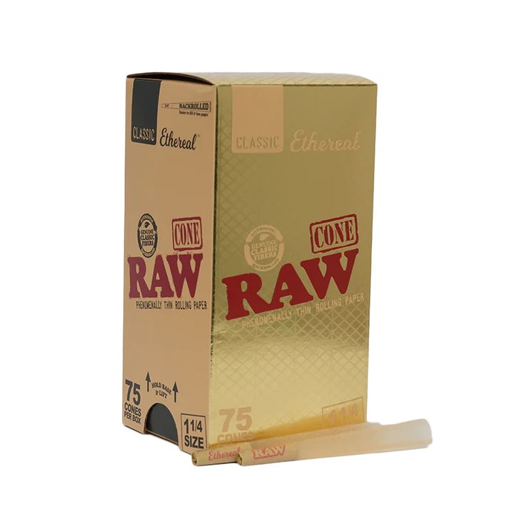 raw ethereal cones 75 pack