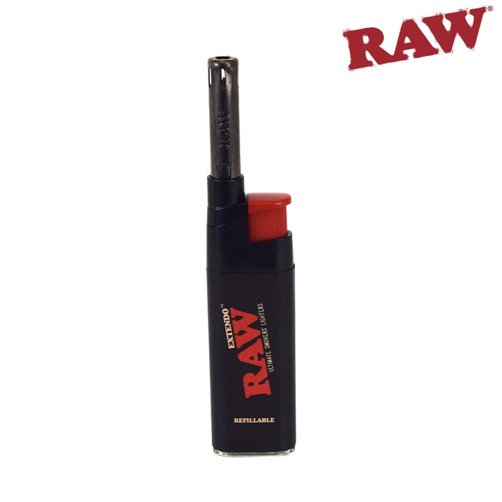 RAW branded extendo lighter on a white background