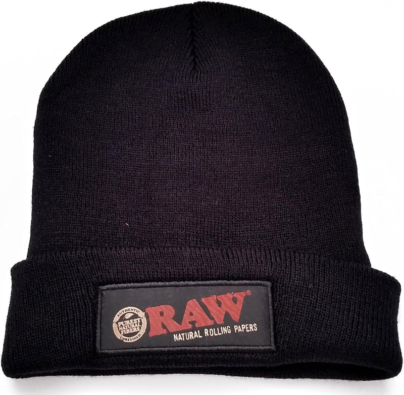 raw fashion beanie hat - shell shock