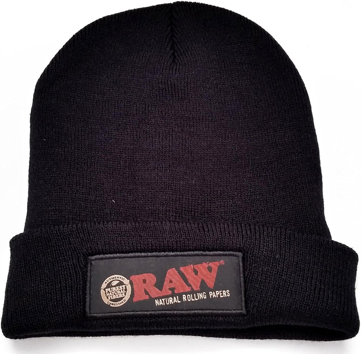 raw fashion beanie hat - shell shock