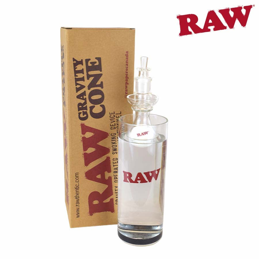 Raw glass gravity cone bong - Shell SHock