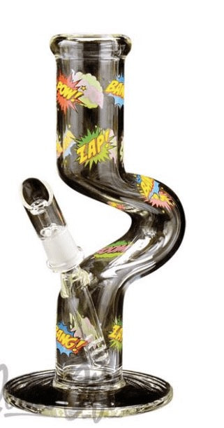red eye comic book goose neck dab rig - Shell Shock 