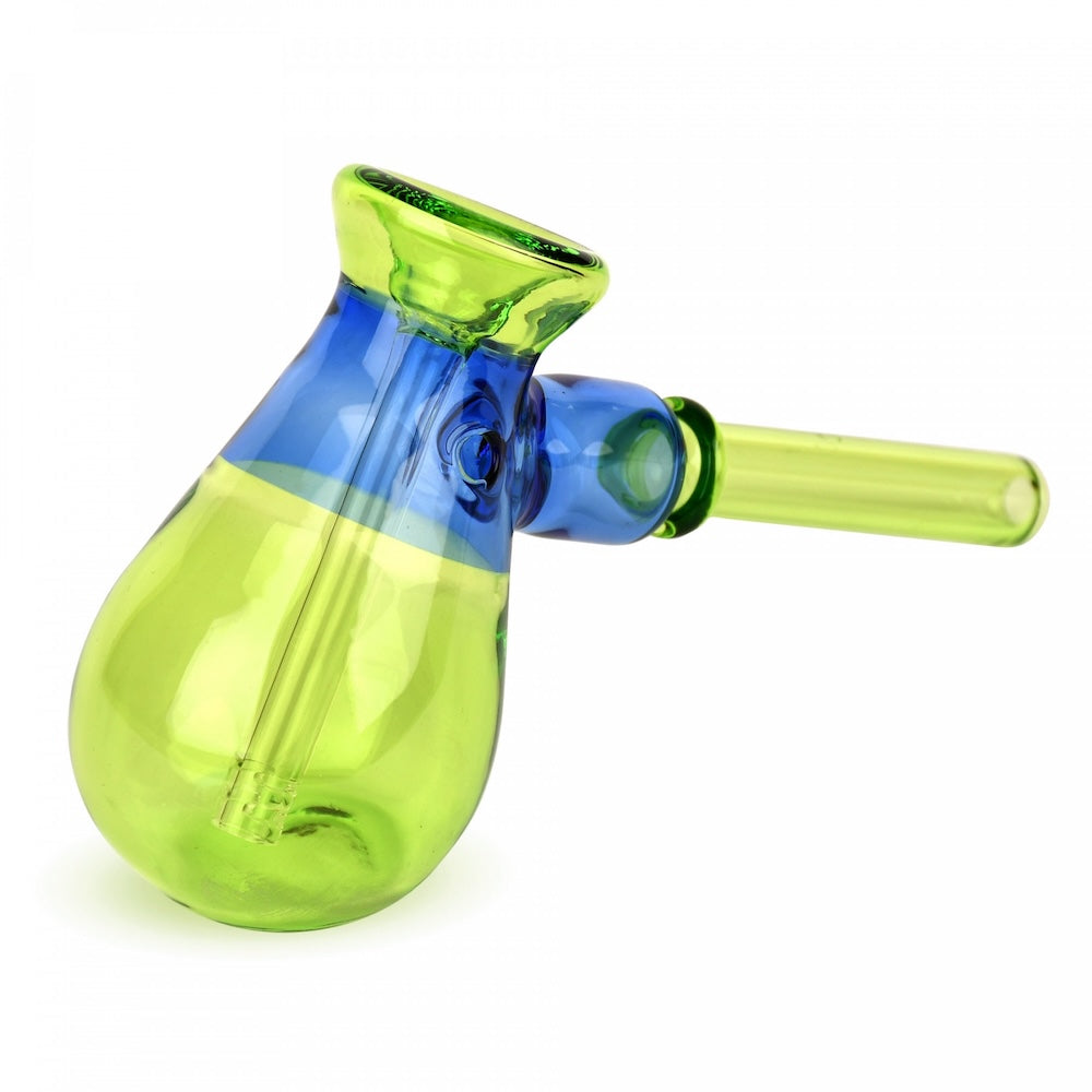 red eye glass 4.5" blocked hammer pipe - shell shock