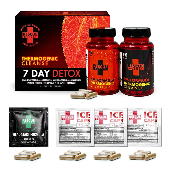 rescue detox 7 day thermogenic cleansing program - shell shock