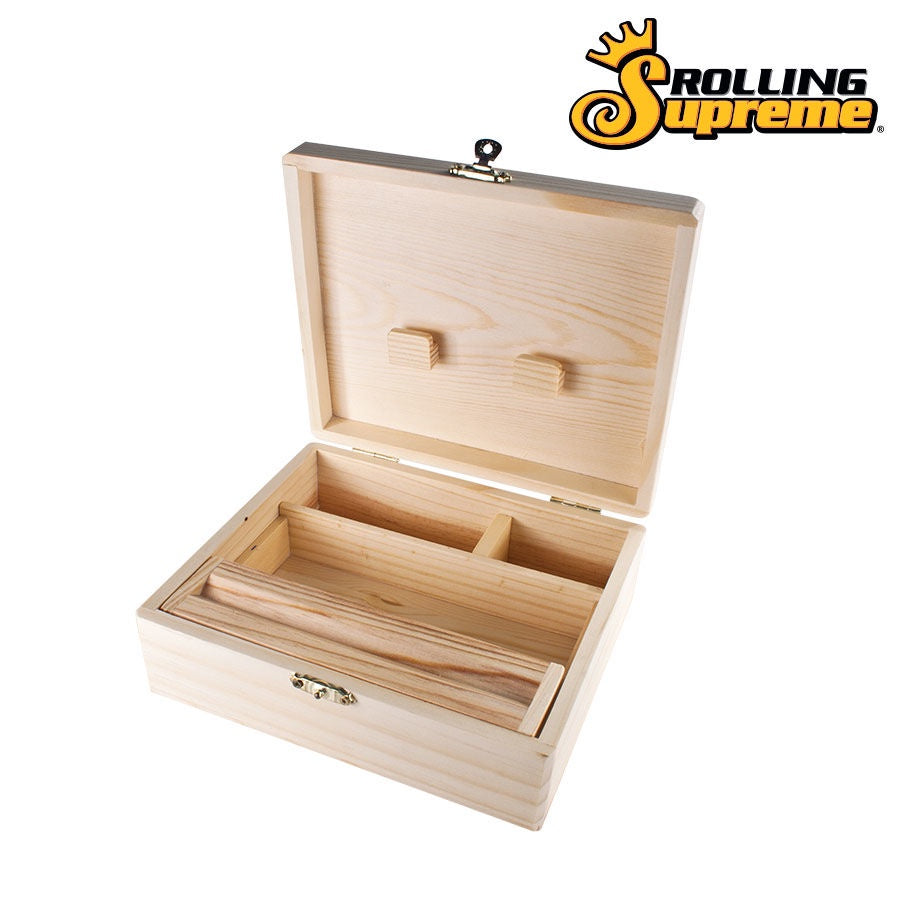 Rolling Supreme wood rolling stash box - Shell Shock