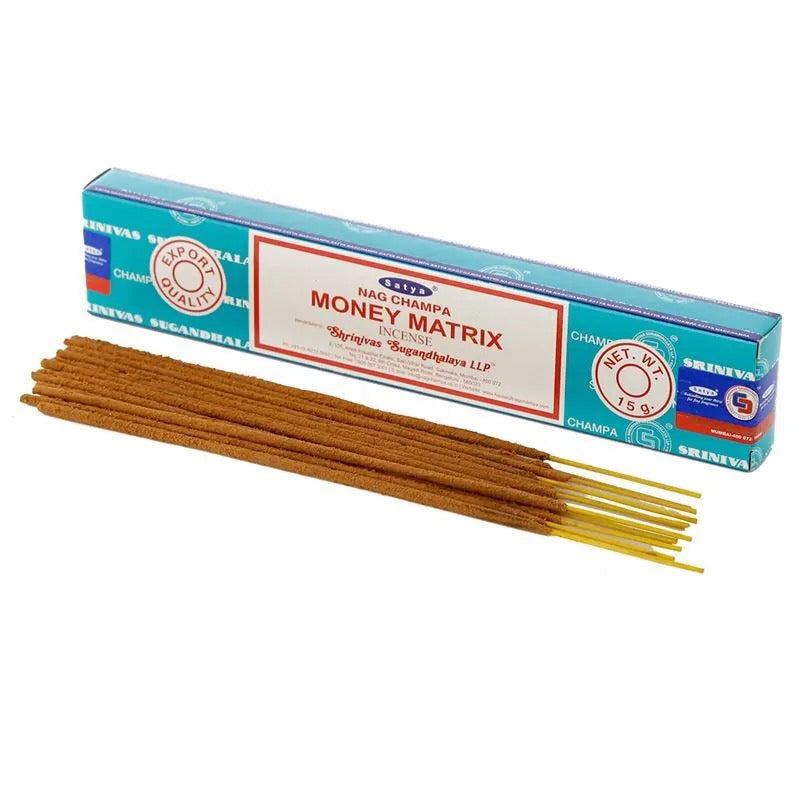 satya money matrix incense - shell shock