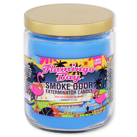 smoke odor candles flamingo bay - shell shock