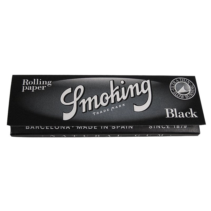 smoking black 125 rolling papers - shell shock
