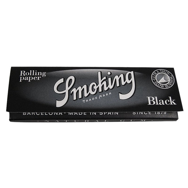 smoking black 125 rolling papers - shell shock