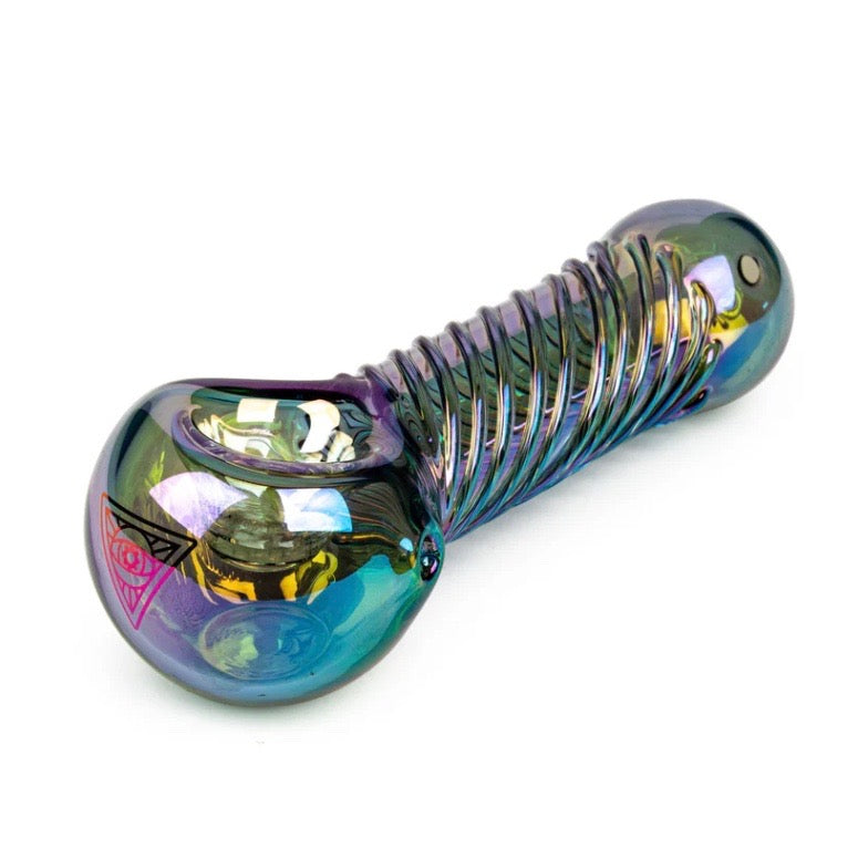 red eye terminator big twister pipe green - shell shock