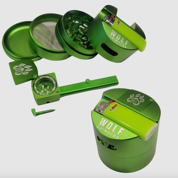 wolf grinders combo crusher green - shell shock