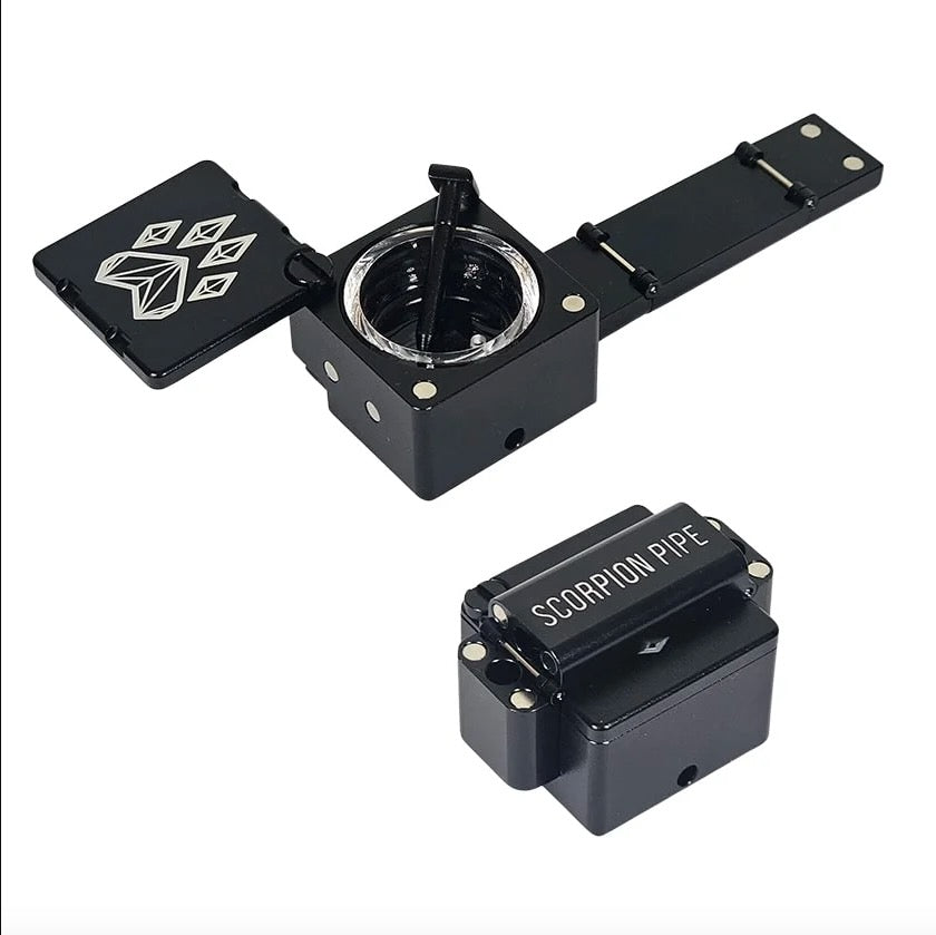 wolf grinder scorpion pipe black - shell shock