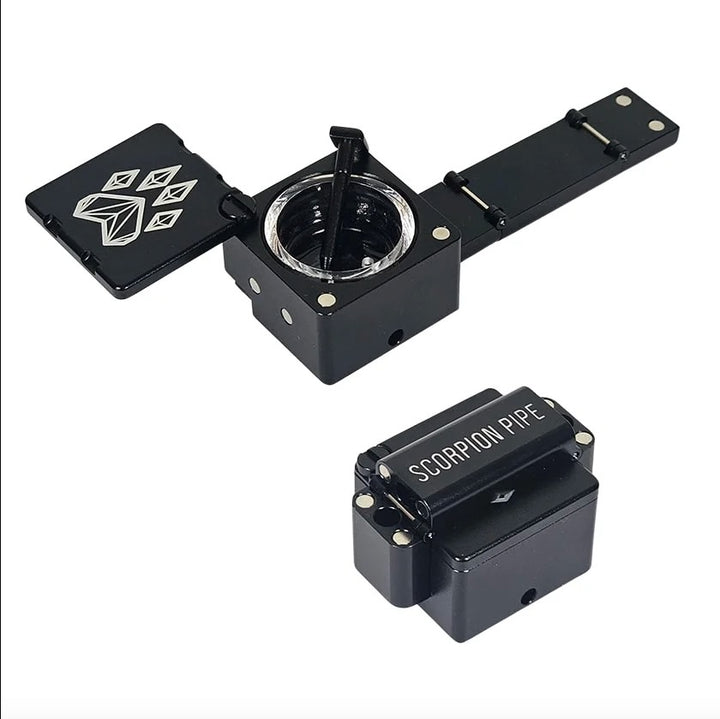 wolf grinder scorpion pipe black - shell shock