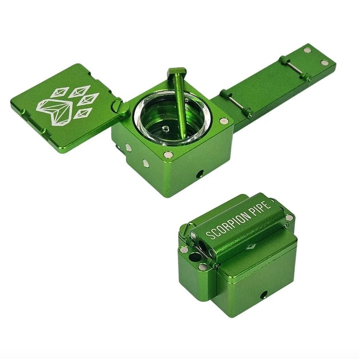 wolf grinder scorpion pipe green - shell shock