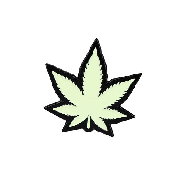 Woodrocket Weed Leaf Glow Pin - Shell Shock