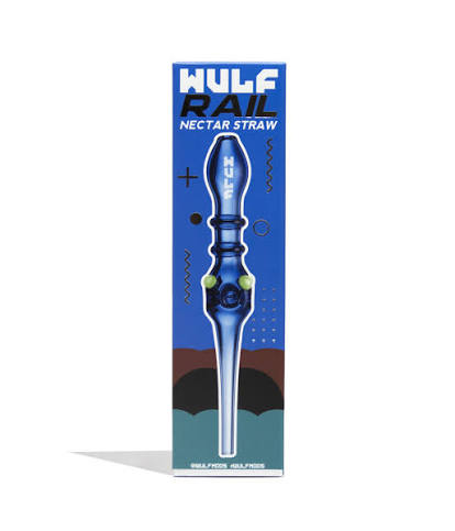 Wulf Rail nectar straw packaging on a white background