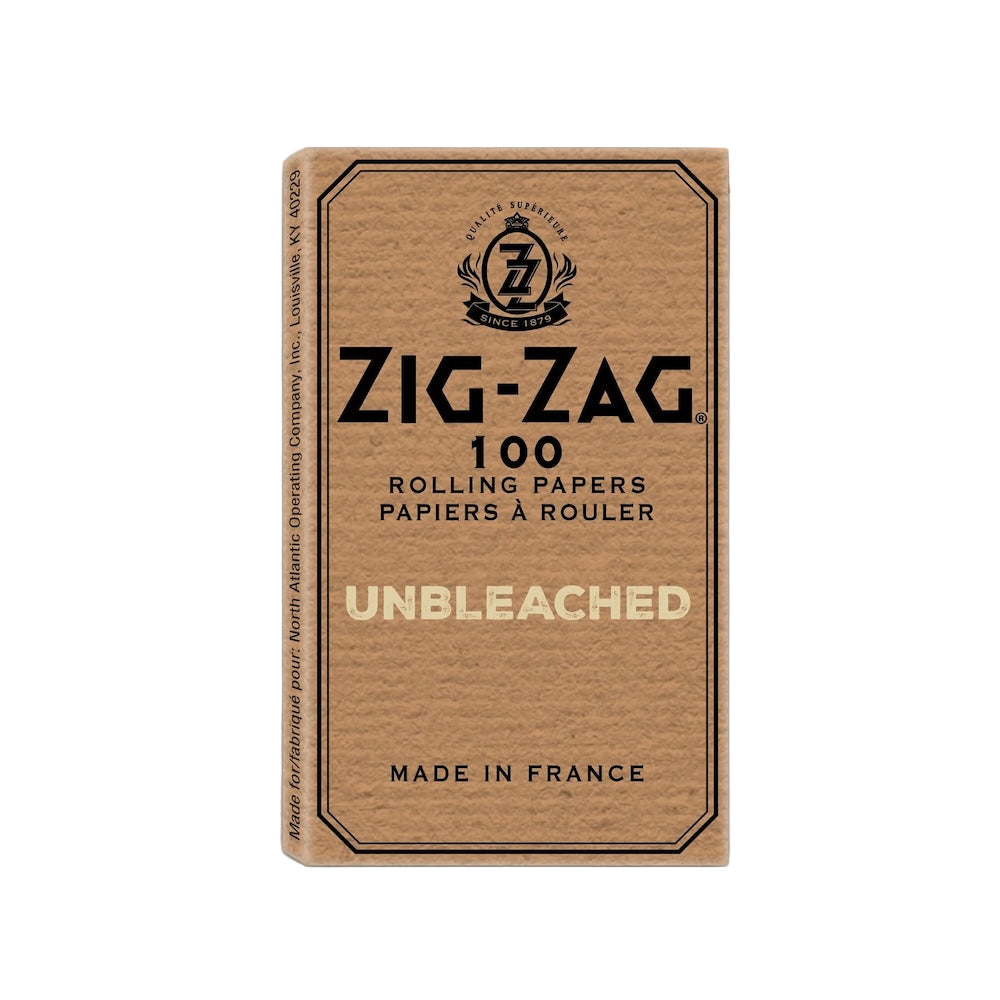 Zig-Zag rolling papers packaging on a white background