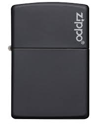 zippo matte black lighter - shell shock