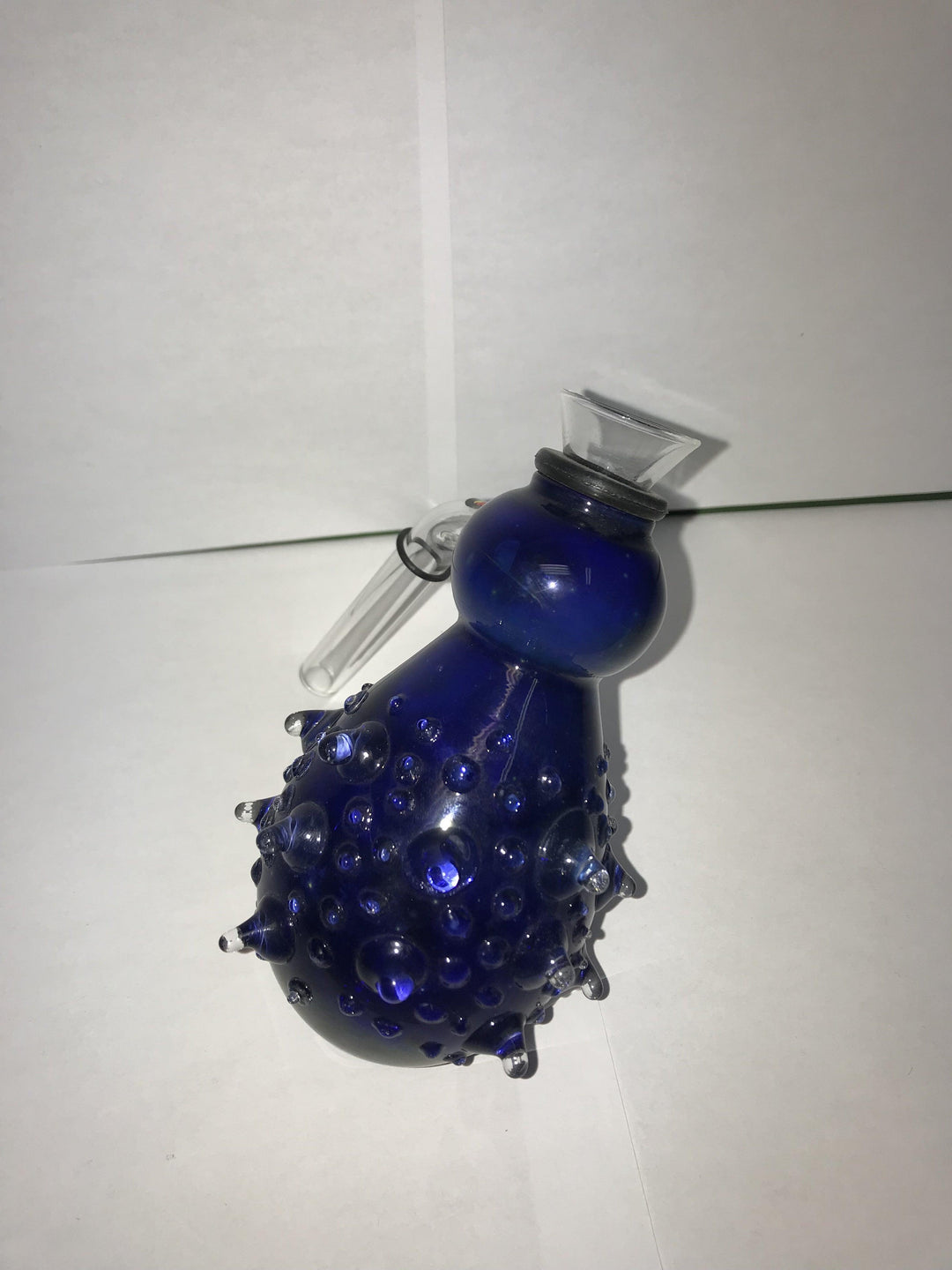 Red Eye 12 Blue Spike Ash Catcher Glass Bong Bowl