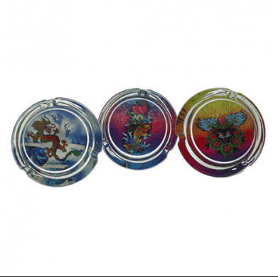 Round Glass Ashtray 4" - shellshock420