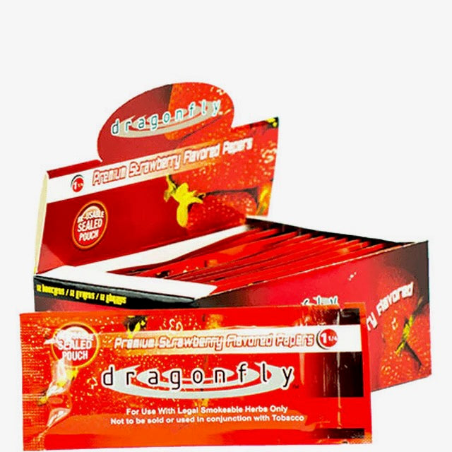 Dragonfly Rolling papers Strawberry - Shell Shock