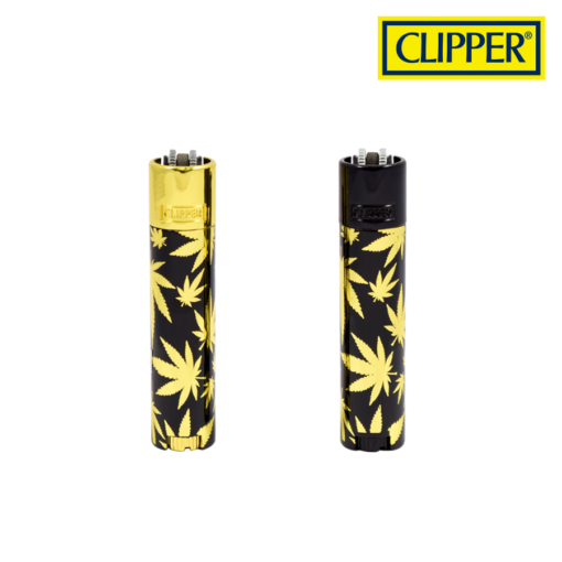 gold leaf clipper lighters - shell shock