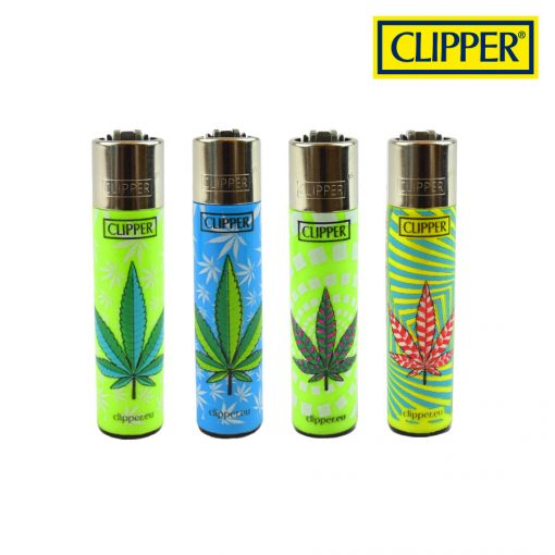 funky leaves clipper lighters - shell shock